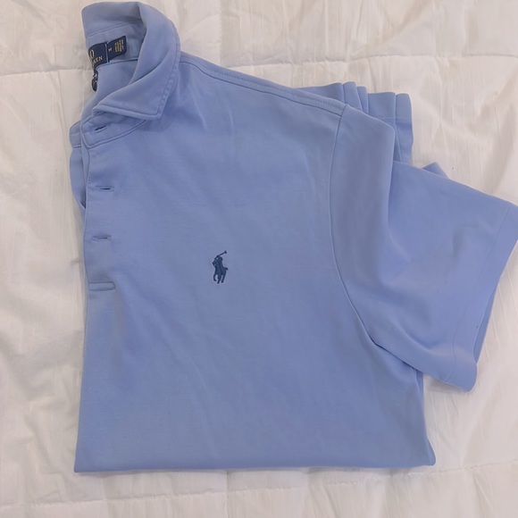 Size M men’s classic for soft touch Ralph Lauren polo shirt. Light blue color. - Picture 4 of 4